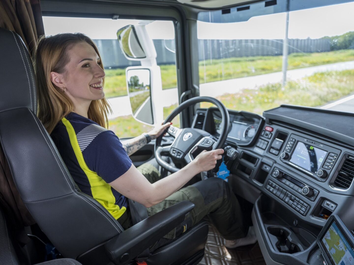 Edyta in truck